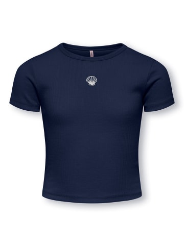 Kurzarm T-Shirt KOGELVA Basic in navy blazer