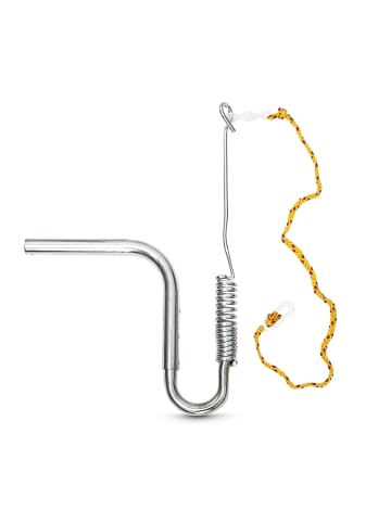 Fahrradleine Hund in Silber - (B)21,5 x (H)47 x (T)5 cm