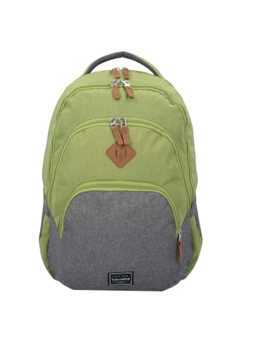 Basic Rucksack 45 cm Laptopfach karo grün