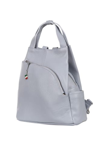 Florence Cityrucksack Leder hellblau ca. 27cm