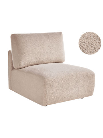 Sofaelement MESNALI in Beige/Schwarz - (W) 80 x (H) 84 x (L) 95 cm