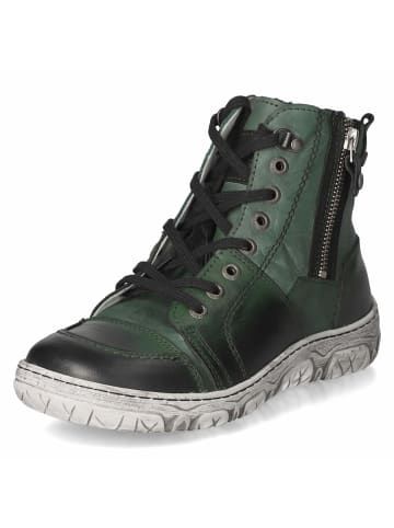 Schnürstiefeletten in grün