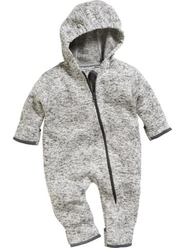 Strickfleece-Overall in Grau