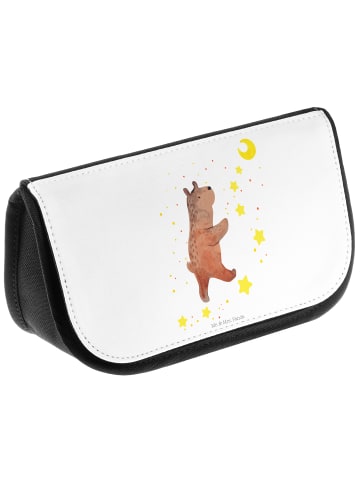 Kosmetiktasche Bär Träume ohne Spruch in Weiß