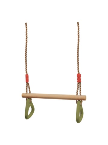 Trapezstange mit Turnringen - Natur in brown