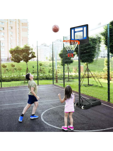 90-210 cm Basketballständer in Blau