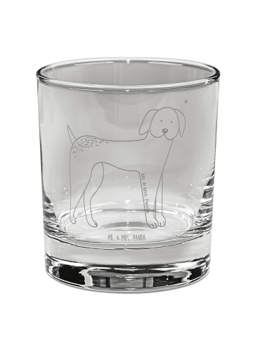 Tumbler Glas Hund Dogge ohne Spruch in Transparent