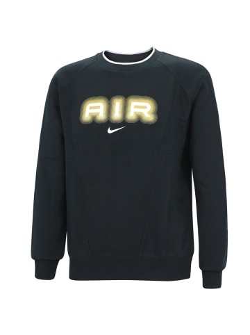 Sweatshirt R halsausschnitt in schwarz