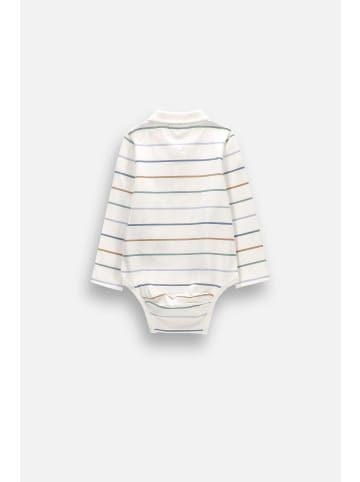 Langärmliger body polo in ecru