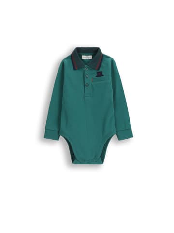 Poloshirt mit Kragen in grün