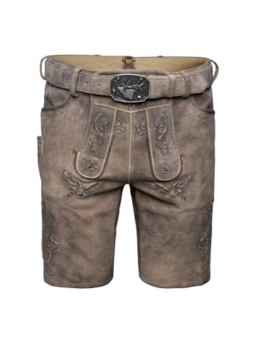 Lederhose Farchant in dunkelbraun