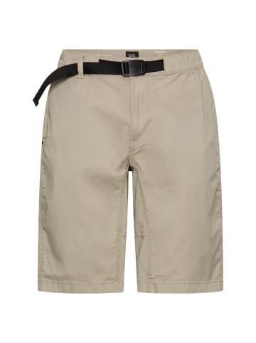 Bermuda Shorts mit elastischem Bund in Beige