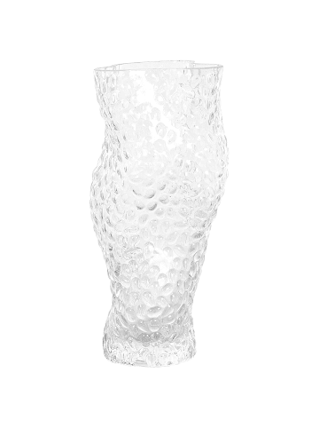 Blumenvase ELATOS in Transparent - (W) 10 x (H) 23 x (L) 10 cm