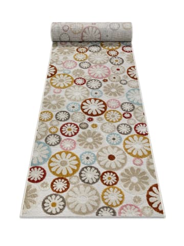 Outdoorteppich "Flowerdrops" in Beige/Bunt