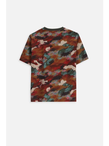 Baumwoll-T-Shirt mit kurzen Ärmeln in bunt