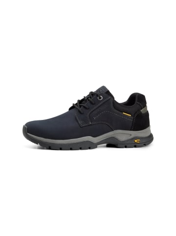 Sneaker aus Leder-Textil-Mix in Schwarz