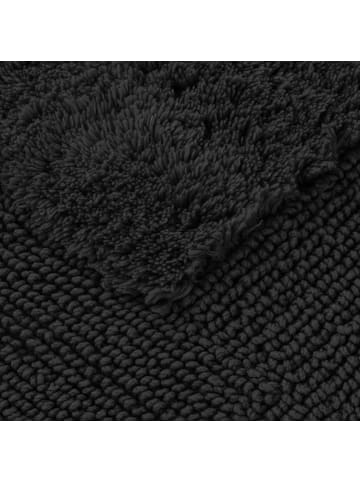 Badematte Doubleface in black