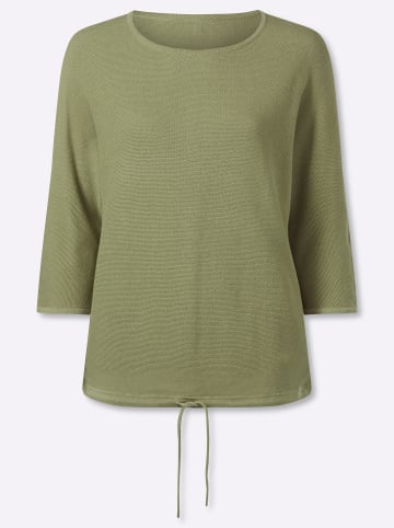 3/4-Arm-Pullover in schilf