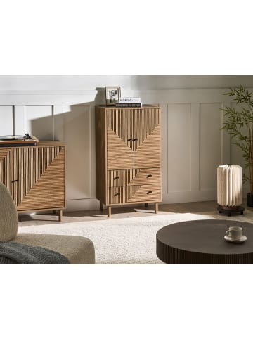 Kommode RONGE in Braun - (W) 60 x (H) 110 x (L) 40 cm
