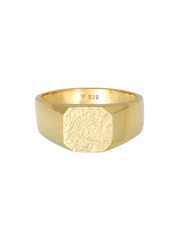 Ring 925 Sterling Silber Siegelring in Gold
