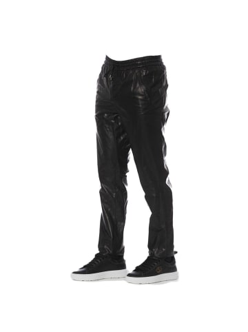 Schwarz Lamm Leder Herren Hose