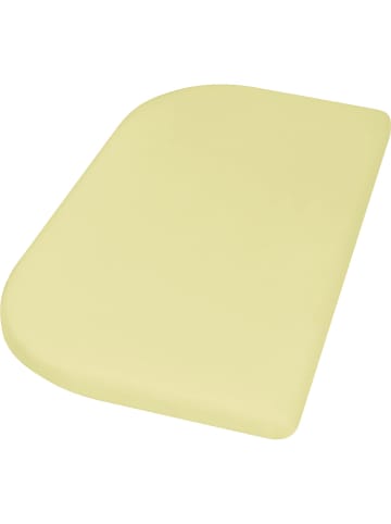 Jersey-Spannbettlaken 81x42+10 cm in Gelb
