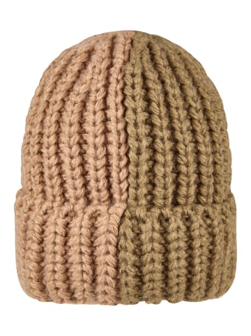 Strickmütze zweifarbig in dunkelgrün