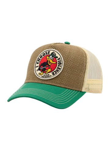 King Kerosin Trucker Cap I Choose Violence in braun