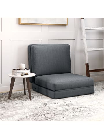 Bodensofa in Dunkelgrau 268L x 75B x 18H cm