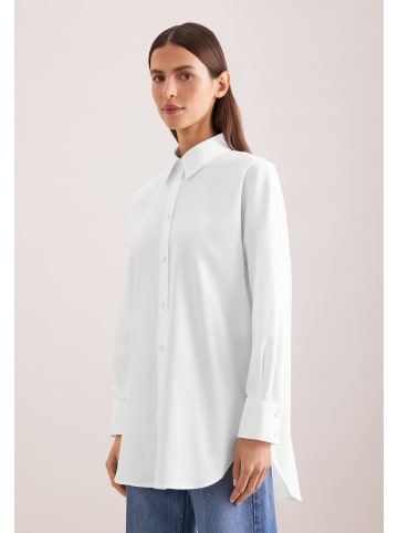 Hemdbluse Oversized in Weiß
