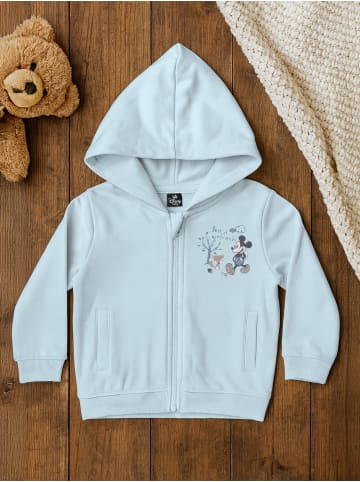 Mickey Mouse Sweatjacke Kapuzenpullover mit Reißverschluss Hoodie in blau