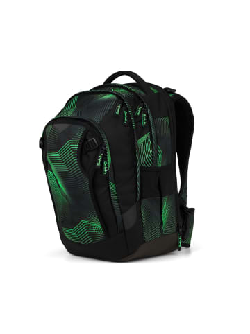 Satch match plus Schulrucksack Seismic Green