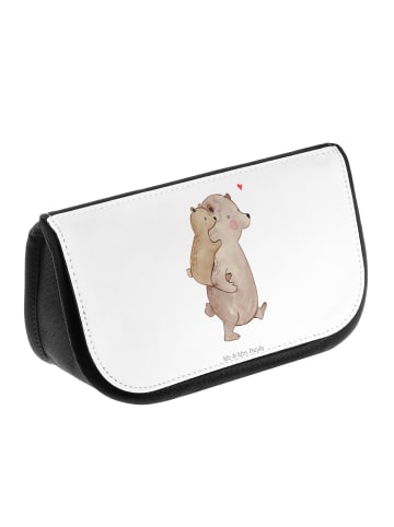 Kulturtasche Papa Bär ohne Spruch in Weiß