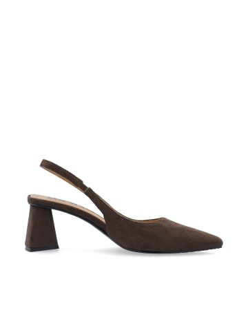 Slingbacks in DarkBrown