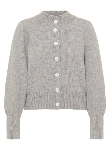 Damen Strickjacke in Grau Melange