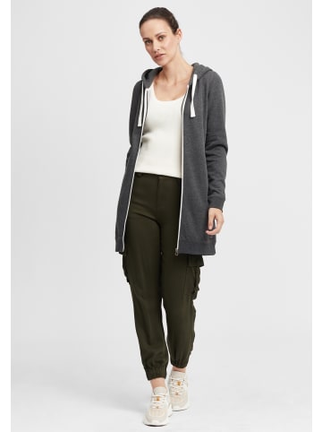 Kapuzensweatjacke OXOlinda in Grau