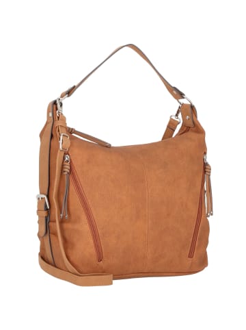Caia Schultertasche 37 cm cognac