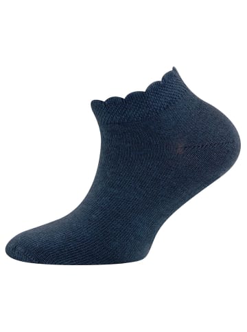 3er-Set Sneaker Socken 3er Pack Mäusezähnchenrand in rosa/weiß/tinte