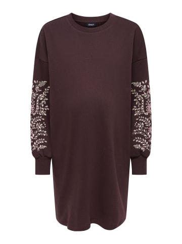 Sweatshirt-Kleid in Chocolate Plum