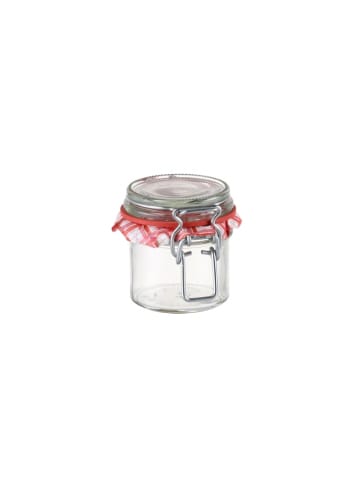 Einkochglas und Bügelverschluss DELLA CASA 100 ml in rot