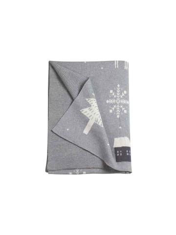 Winter Wohndecke SCANDINAVIAN in Grau