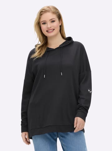 Sweatshirt in schwarz
