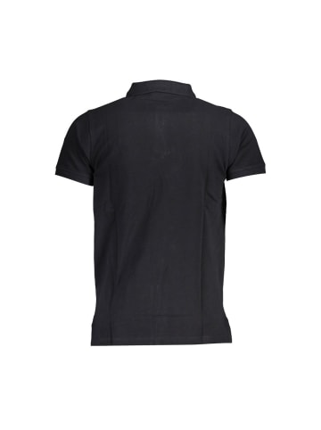 Schwarz Baumwolle Herren Polo Hemd