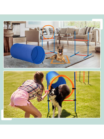 76-tlg. Agility Set in Blau/ Orange