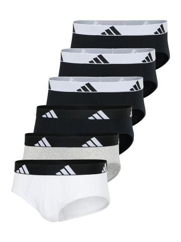 Slip / Unterhose Active Flex Cotton in Weiß / schwarz / grau