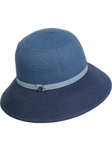 Strohhut in blau
