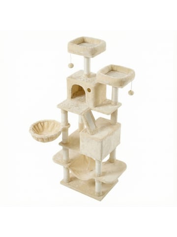 Katzenbaum Clawfy in Beige - (B)45 x (H)165 x (T)54 cm