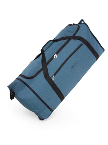 blnbag M4 - leichte Reisetasche, faltbar, mit Rollen, 1.1 kg, 90 L in Aquagrün