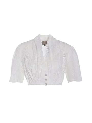 Spitzen-Dirndlbluse mit Schalkragen