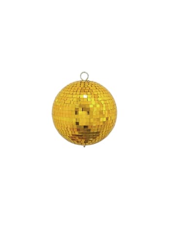 Spiegelkugel Mirrorball Discokugel D: 15cm in gold